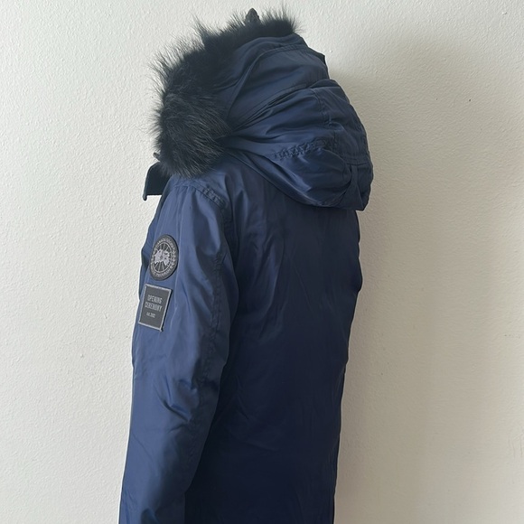 Canada Goose x Opening Ceremony XS men’s would fit women’s M Langford Parka Navy - Picture 6 of 16